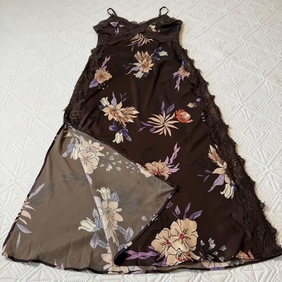 Anthropologie Hutch Satin Midi Slip Dress Size L - Picture 6 of 11